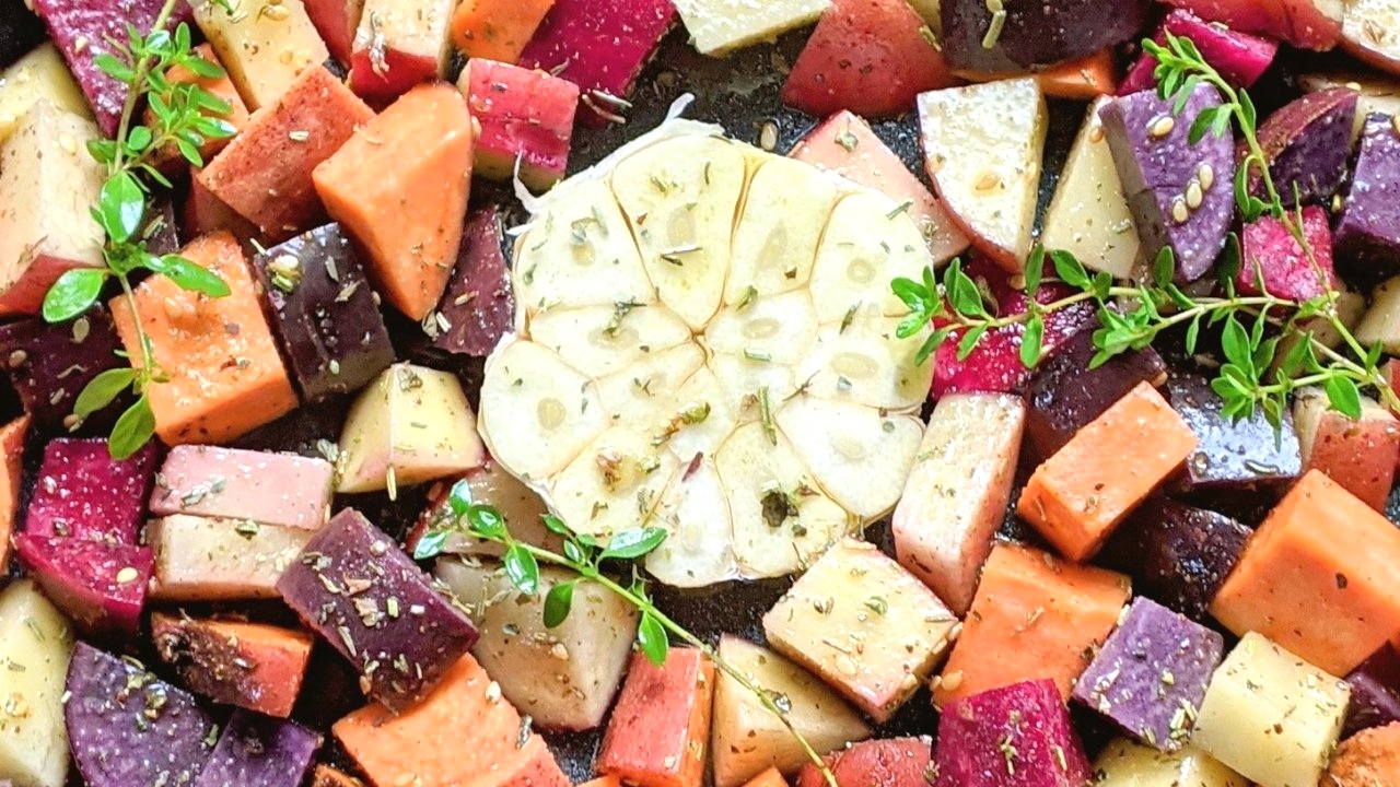 low sodium sheet pan veggies recipe roasted dinner salt free side dishes holiday meals healthy salt free vegetables with dressing