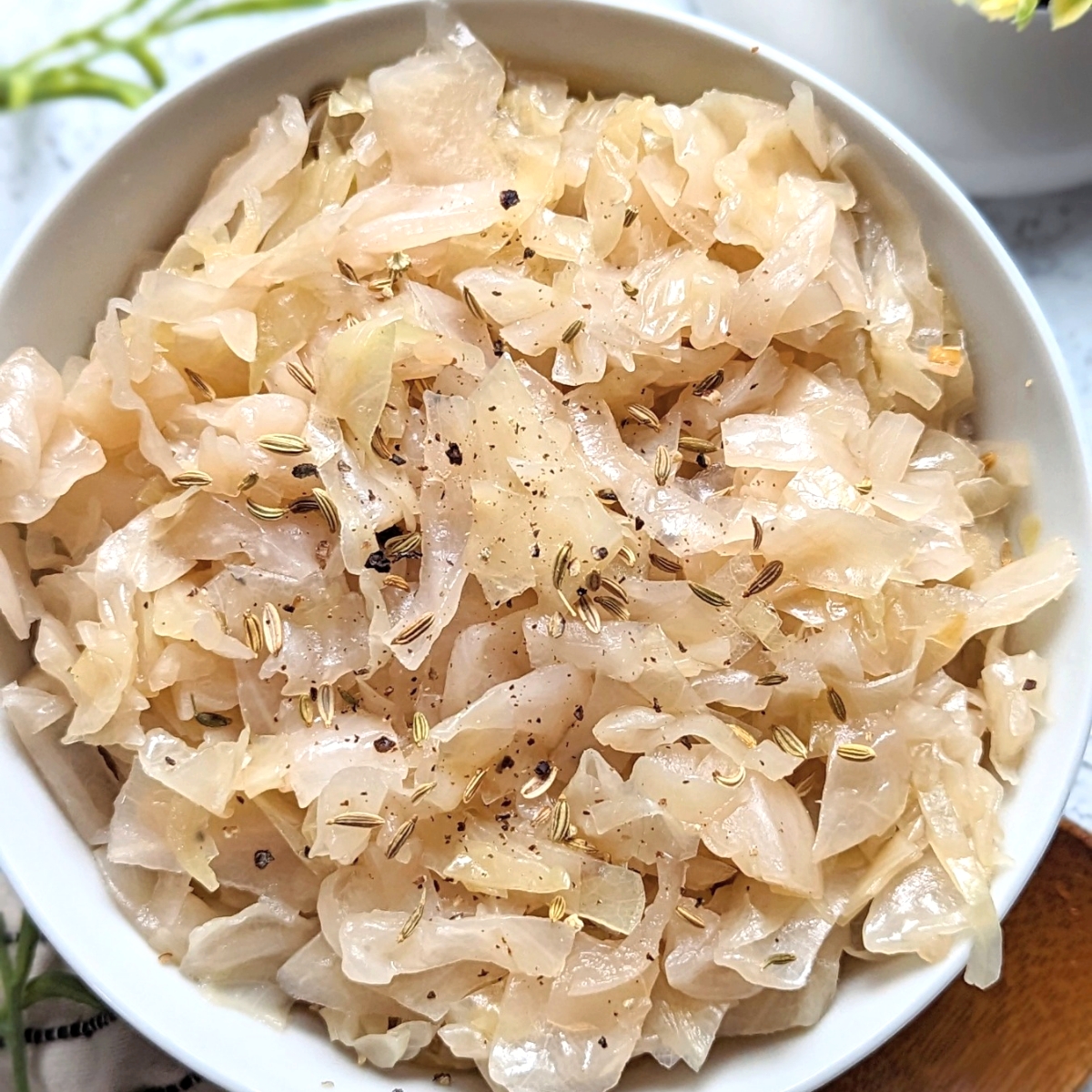low salt sauerkraut recipe low sodium cabbage and caraway seeds