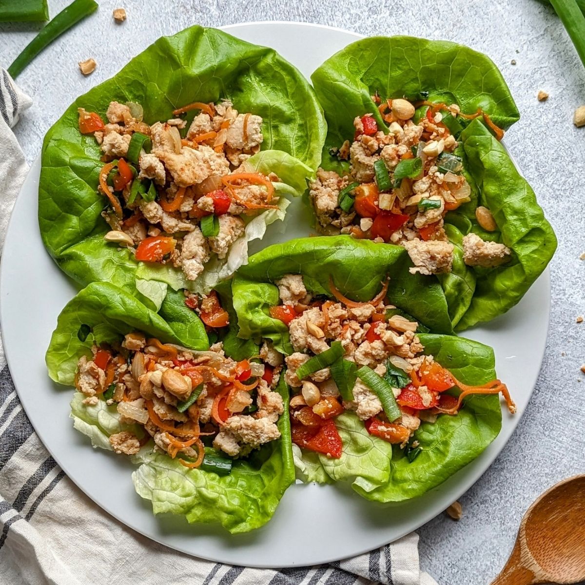 low sodium chicken lettuce wraps in peanut sauce low salt appetizer recipes