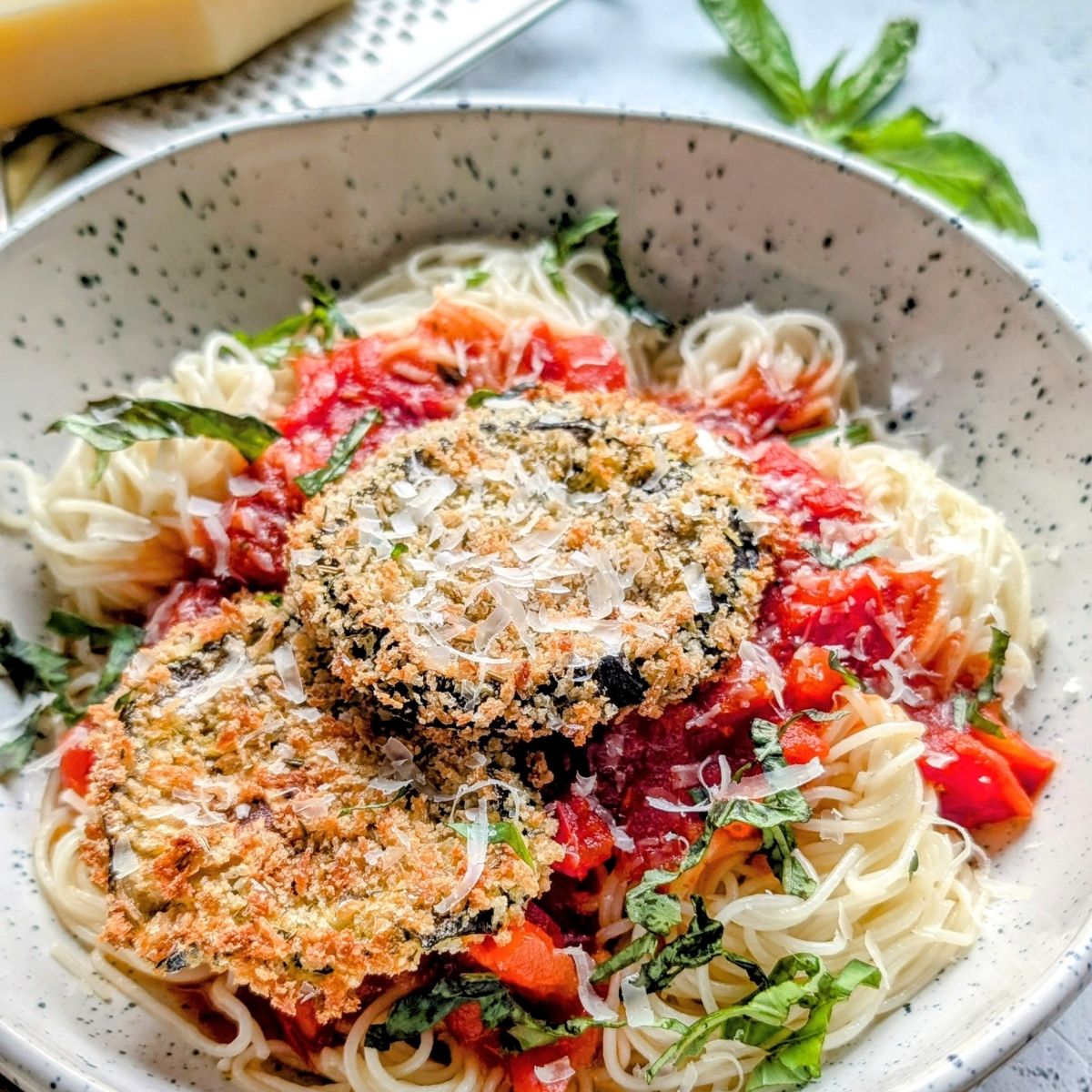 low sodium vegetarian dinner ideas with parmesan eggplant easter or low sodium lent or Lentin meals.